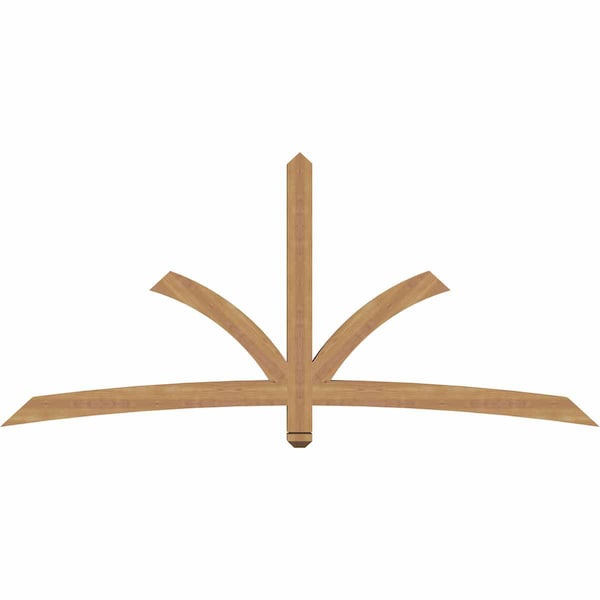 Ekena Millwork Davenport Timber Gable Bracket, Western Red Cedar, 84"W x 38"H x 3 1/2"D x 3 1/2"F, 11/12 Pitch GBW084X38X0404DAV00SWR - main